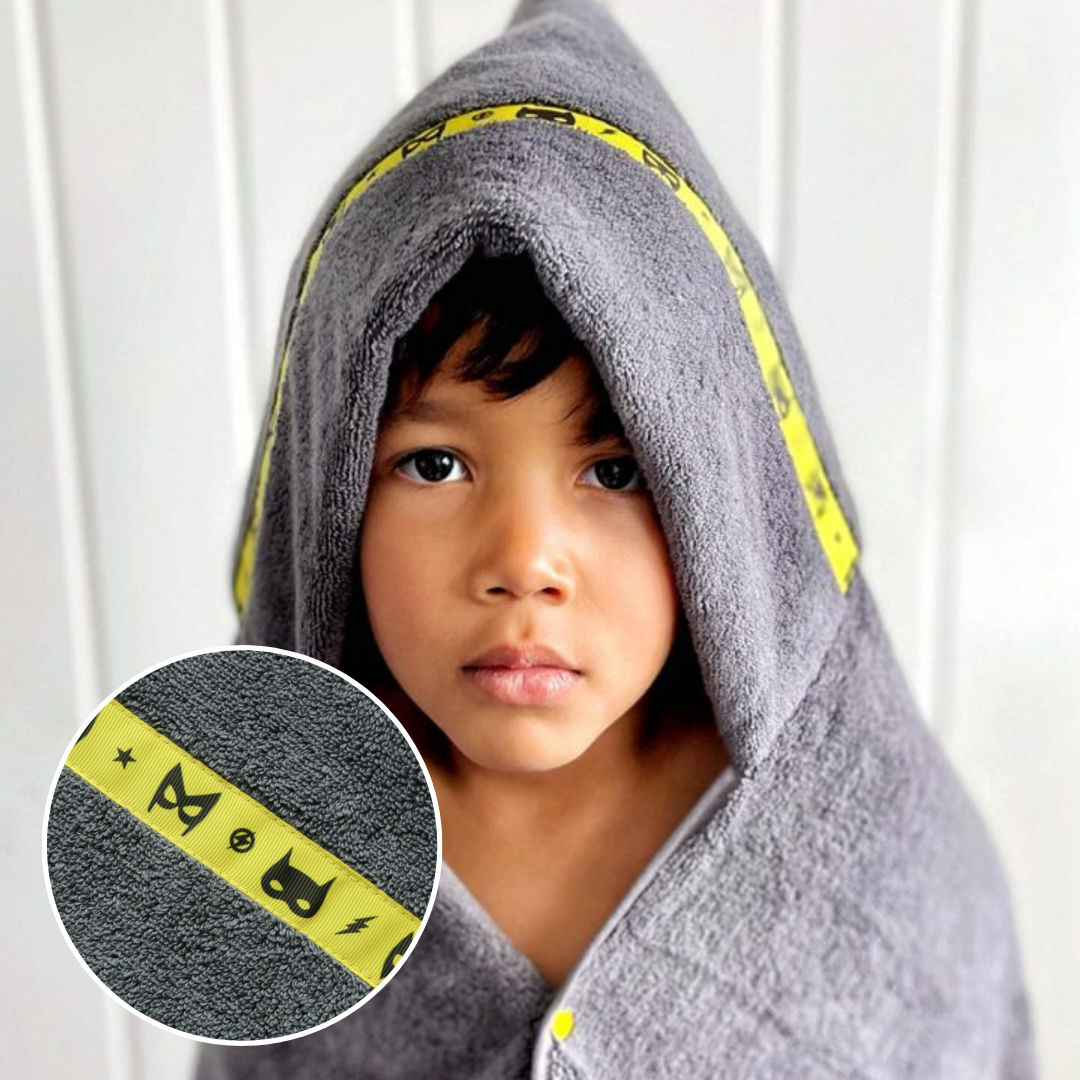 Extra large superheroes hooded towel for kids teens Hooded Owls Hooded Owls Ltd