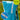 Coral Reef kids hooded towel (Standard, turquoise)