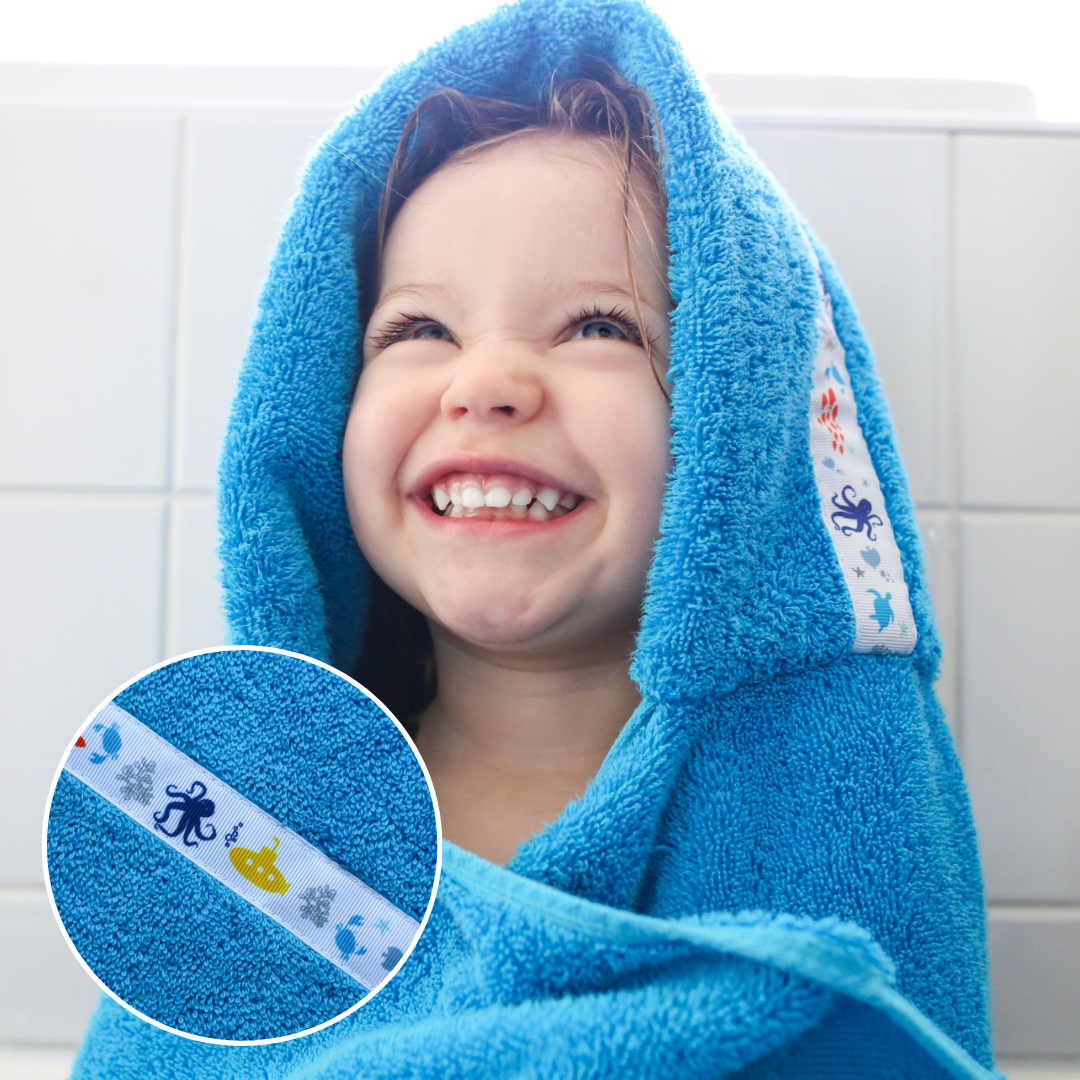 thumbnail image 2 of 4 Pcs Baby Bath Towel Hooded, 27.5 X 55 Inch Soft Hooded Towel Wrap For Boys Girls Highly Absorbent Baby Bathrobe Blanket For Toddlers Shower Gifts 2 of 12