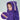 Butterflies kids hooded towel (Standard, purple)