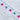 Close up of the Pink Aqua Stars trim of a white hooded towel