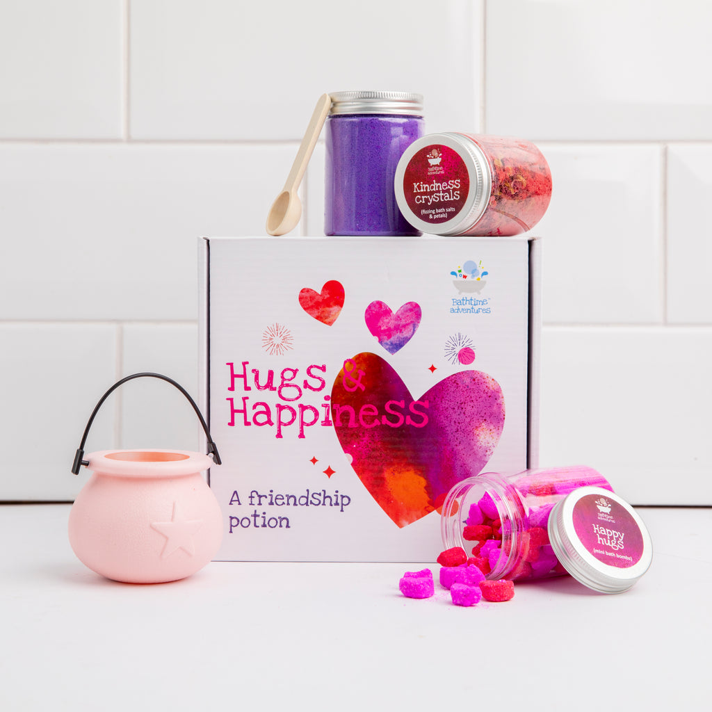 Hugs and Happiness Mini Bathtime Potion Kit and Cauldron