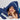 Green stars kids hooded towel (Standard, blue)