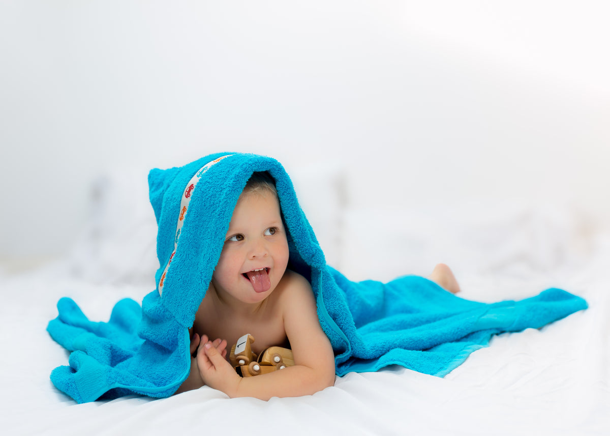 Organic cotton hooded towel texture