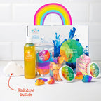 'Sunshine & Showers' Rainbow 5-piece bath time gift set