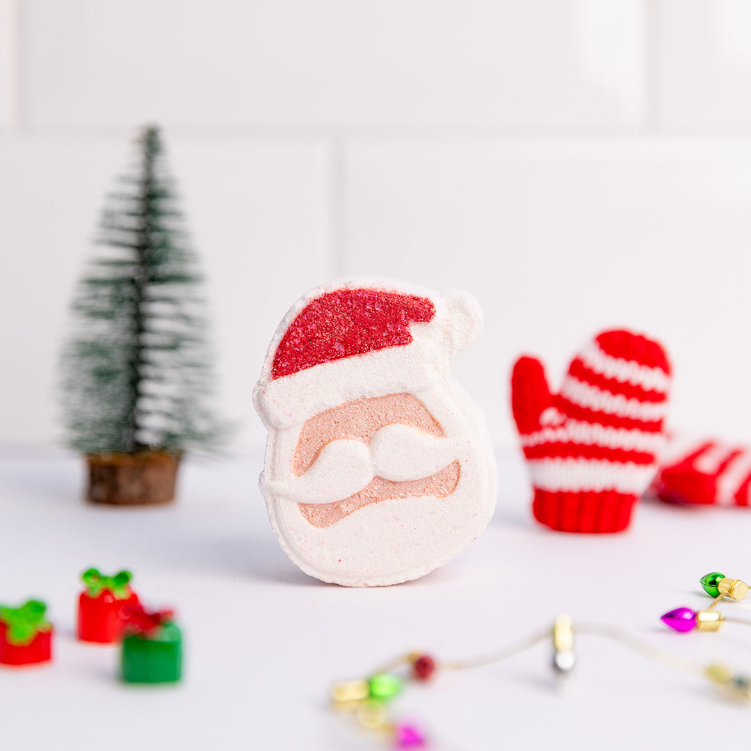 Santa's Face Mini Bath Bomb
