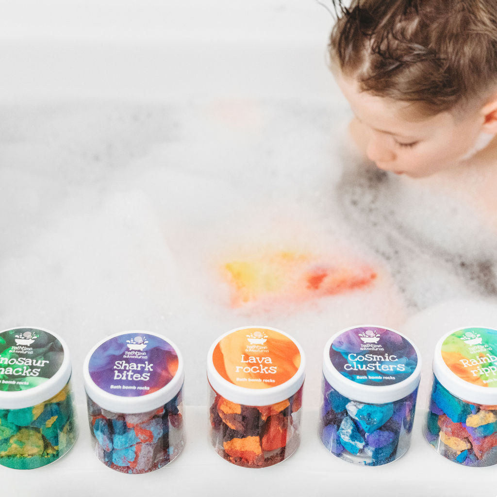 Bath Rocks Lava Bath Rocks | Kids bath treats | Bathtime Adventures – Hooded Owls Ltd