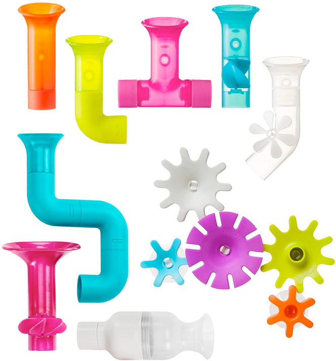 Pipes, Tubes and cogs bundle bath toy 