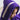 Child wearing purple hooded towel with personalised Birds trim