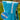 Coral Reef kids hooded towel (Standard, turquoise)