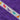 Close up of Puppy Love trim on purple towelling