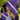 Puppy love kids hooded towel (Standard, purple)