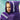 Purple aqua stars kids hooded towel (Jumbo)