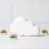 Rainbow cloud bath bomb