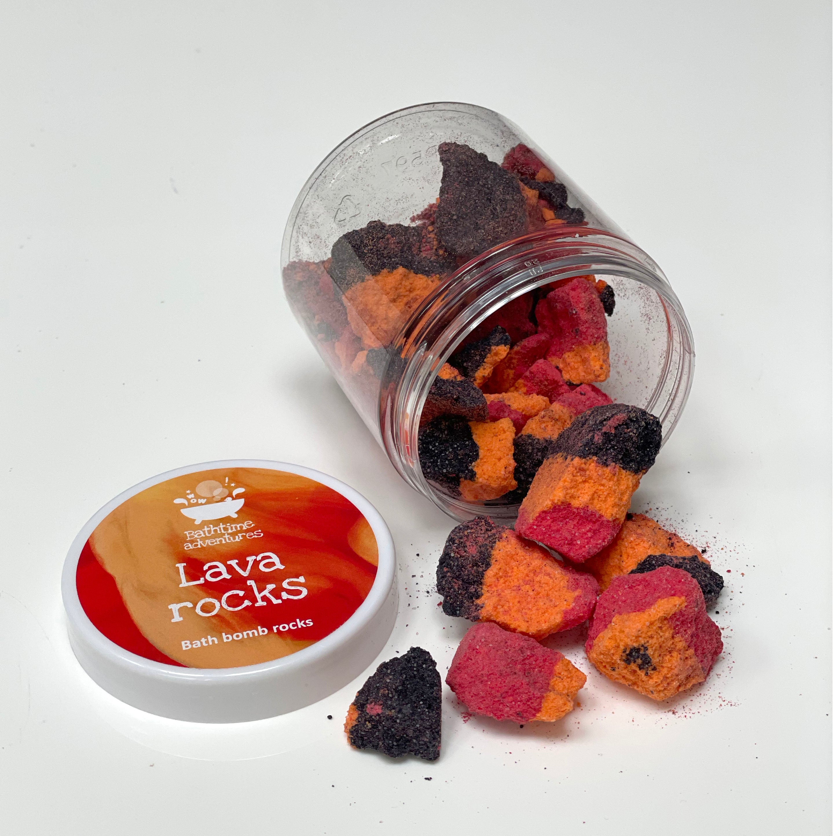 Bath Pop Rocks Lava Bath Rocks | Kids bath treats | Bathtime Adventures – Hooded Owls Ltd