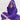 Rollerskates kids hooded towel (Jumbo, purple)