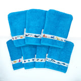 Wash mitts - turquoise
